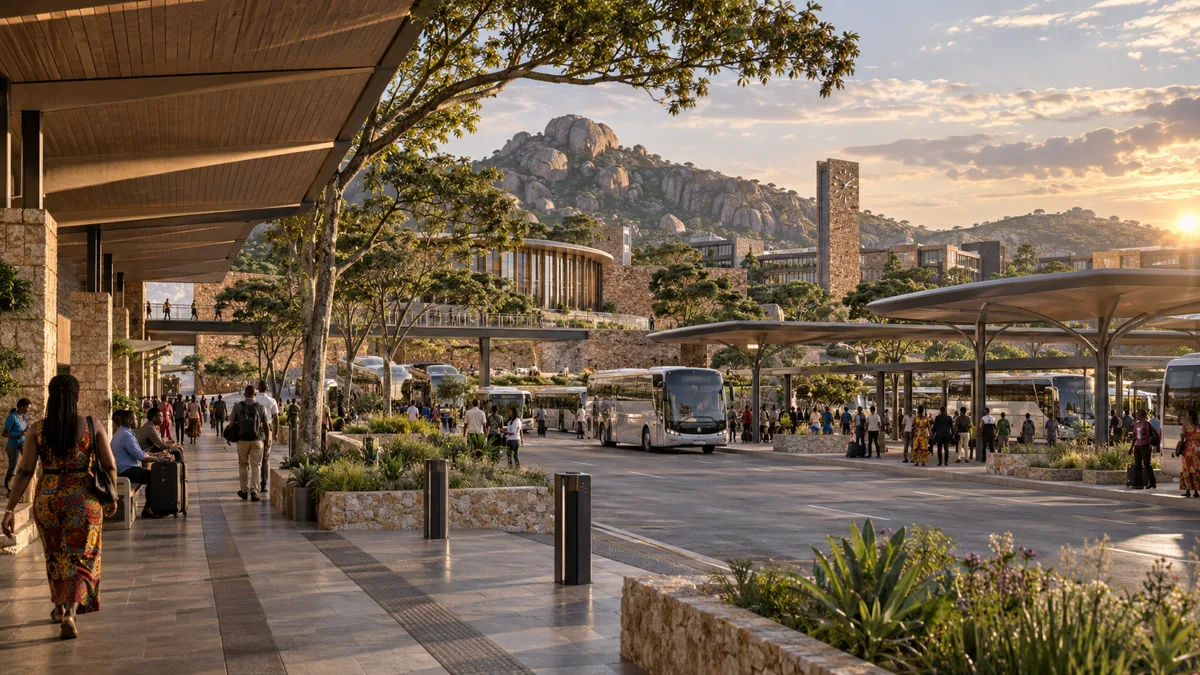 Illustrative rendering: Transport interchange